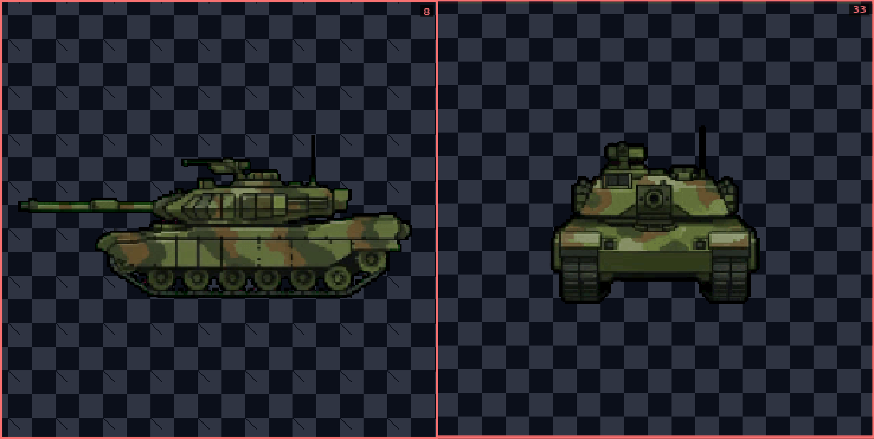 How to create multiple sprite angles using AI